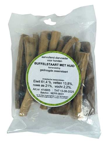 Petsnack Buffelstaart Met Huid hondensnacks kauwsnack 200-250 gr