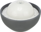 Trixie Vital Dome Drinkfontein Keramiek Grijs / Wit voerbak hond 1,5 ltr 20x10x20 cm