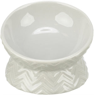 Trixie Verhoogde Voerbak / Waterbak Keramiek Licht Taupe kat 150 ml 13 cm