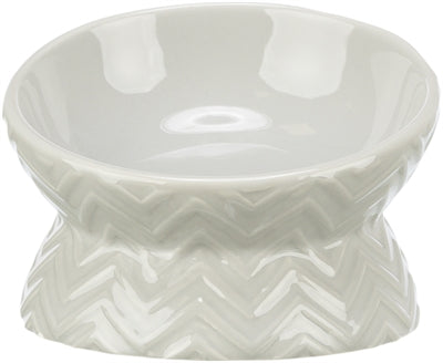Trixie Verhoogde Voerbak / Waterbak Keramiek Licht Taupe kat 150 ml 13 cm