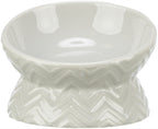 Trixie Verhoogde Voerbak / Waterbak Keramiek Licht Taupe kat 150 ml 13 cm