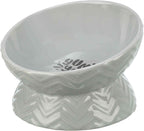 Trixie Verhoogde Voerbak / Waterbak Keramiek Grijs hond 350 ml 17 cm