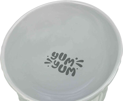 Trixie Verhoogde Voerbak / Waterbak Keramiek Grijs hond 350 ml 17 cm