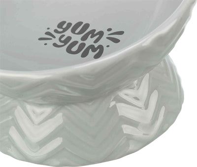 Trixie Verhoogde Voerbak / Waterbak Keramiek Grijs hond 350 ml 17 cm