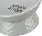 Trixie Verhoogde Voerbak / Waterbak Keramiek Grijs hond 350 ml 17 cm
