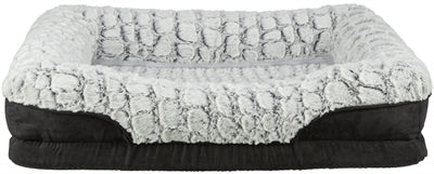 TRIXIE VITAL HONDENMAND LINO HOEKIG ZWART / GRIJS 110X75CM
