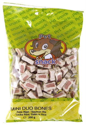 Petsnack Botjes Duo Zalm / Rijst hondensnacks zacht 14x200 gr