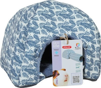 Zolux Neolife Iglo Cavia Blauw bedden manden kussens 25x25x20 cm