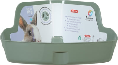 Zolux Neolife Hoektoilet Konijn Groen knaagdiertoilet 42x31x21 cm