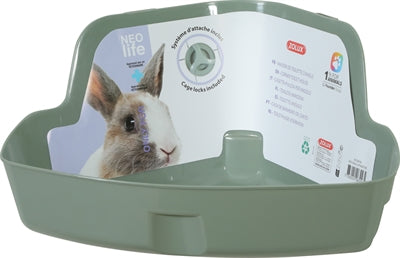 Zolux Neolife Hoektoilet Konijn Groen knaagdiertoilet 42x31x21 cm