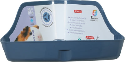 Zolux Neolife Hoektoilet Cavia Blauw knaagdiertoilet 32x25x15 cm