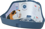 Zolux Neolife Hoektoilet Cavia Blauw knaagdiertoilet 32x25x15 cm