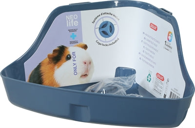 Zolux Neolife Hoektoilet Cavia Blauw knaagdiertoilet 32x25x15 cm