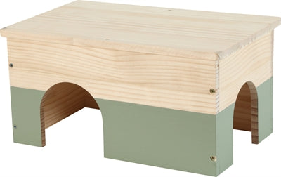 ZOLUX NEOLIFE HOUTEN HUISJE KONIJN GROEN 40X25X20 CM