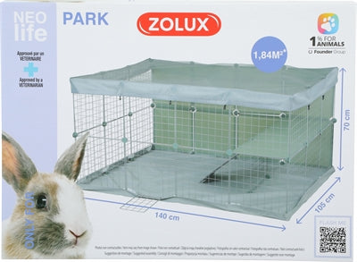 Zolux Neolife Konijn Neopark knaagdierkooi konijnenhok 140x105x70 cm