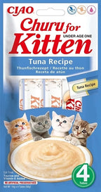 Inaba Churu Kitten Tuna Recipe kattensnacks zacht 4x14GR