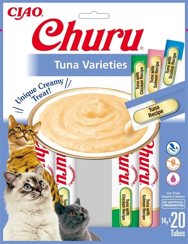 Inaba Churu Multipack Tuna kattensnacks zacht 20x14 gr
