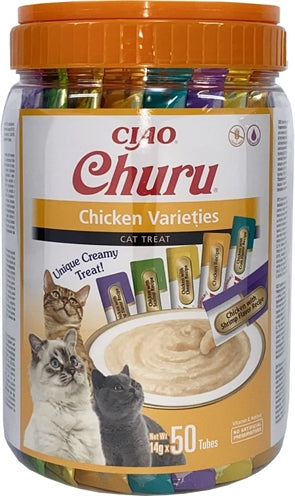 INABA CHURU MULTIPACK CHICKEN VARIETIES 50X14 GR
