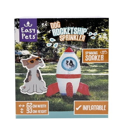 EASYPETS SUMMER ROCKETSHIP SPRINKLER 60X55X93 CM