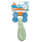 Nylabone Puppy Freezer Bone With Wash Cloth Pindakaassmaak hondenspeelgoed Medium Tot 16 kg