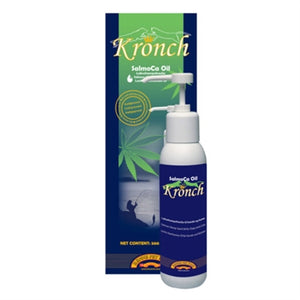 Kronch Salmoca Zalmolie en Hennepzaadolie voedingssupplement hond 500 ml