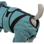 Trixie Badjas / Huisoverall Badstof Petrol hondenkleding
