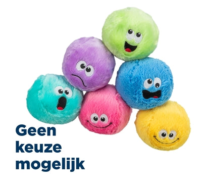 TRIXIE BAL PLUCHE GERECYCLED ASSORTI 10X10X10 CM