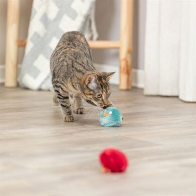 Trixie Ratelbal Pluche Assorti kattenspeelgoed 6x6X6 cm