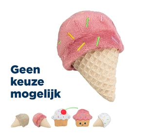 Trixie Ijsje of Cupcake Pluche Met Catnip Assorti kattenspeelgoed 7 cm