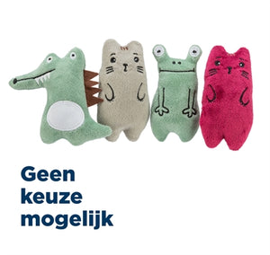 Trixie Dieren Pluche Met Catnip Assorti kattenspeelgoed 11 cm