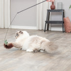 Trixie Kattenhengel Muis Kunststof / Pluche kattenspeelgoed 46 cm
