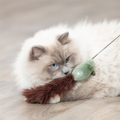 Trixie Kattenhengel Muis Kunststof / Pluche kattenspeelgoed 46 cm