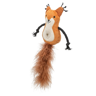 Trixie Eekhoorn Pluche Met Veerstaart Met Catnip kattenspeelgoed 24 cm