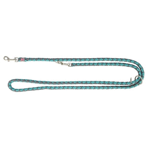 Trixie Hondenriem Cavo Verstelbaar Aqua / Grafiet Grijs hondenhalsband nylon