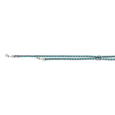 Trixie Hondenriem Cavo Verstelbaar Aqua / Grafiet Grijs hondenhalsband nylon