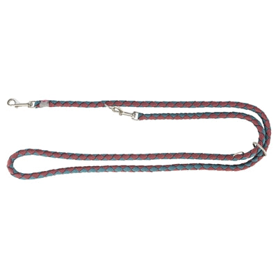 TRIXIE HONDENRIEM CAVO VERSTELBAAR SANGRIA / PETROL 200X1,2 CM