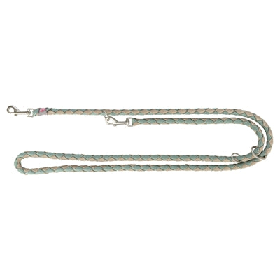 TRIXIE HONDENRIEM CAVO VERSTELBAAR SALIE GROEN / ZAND 200X1,8 CM