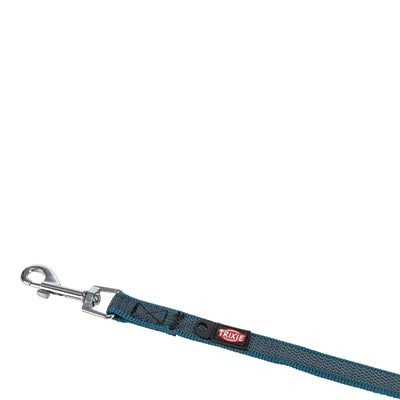 Trixie Hondenriem Sleeplijn Met Rubber Anti Slip Petrol Blauw hondenhalsband
