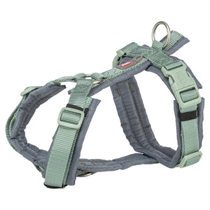 Trixie Hondentuig Premium Trekking Salie Groen / Grafiet Grijs hondenhalsband hondenriem nylon