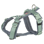 Trixie Hondentuig Premium Trekking Salie Groen / Grafiet Grijs hondenhalsband hondenriem nylon