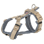Trixie Hondentuig Premium Trekking Zand Taupe / Grafiet Grijs hondenhalsband hondenriem nylon