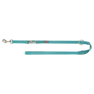 TRIXIE HONDENRIEM PREMIUM VERSTELBAAR AQUA BLAUW 200X2,5 CM