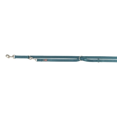 Trixie Hondenriem Premium Verstelbaar Petrol Blauw hondenhalsband nylon