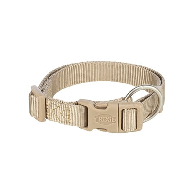 Trixie Halsband Hond Premium Zand Taupe hondenhalsband hondenriem nylon