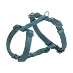 Trixie Hondentuig Premium H-tuig Petrol Blauw hondenhalsband hondenriem nylon