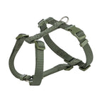 Trixie Hondentuig Premium H-tuig Olijfgroen hondenhalsband hondenriem nylon