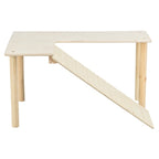 Trixie Platform Met Helling Voor Muizen / Hamsters Onbehandeld Hout knaagdierspeelgoed 47x30x25 cm