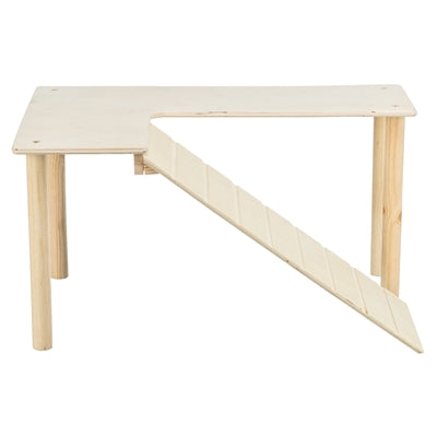 TRIXIE PLATFORM MET HELLING VOOR MUIZEN / HAMSTERS ONBEHANDELD HOUT 47X30X25 CM