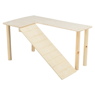 Trixie Platform Met Helling Voor Muizen / Hamsters Onbehandeld Hout knaagdierspeelgoed 47x30x25 cm
