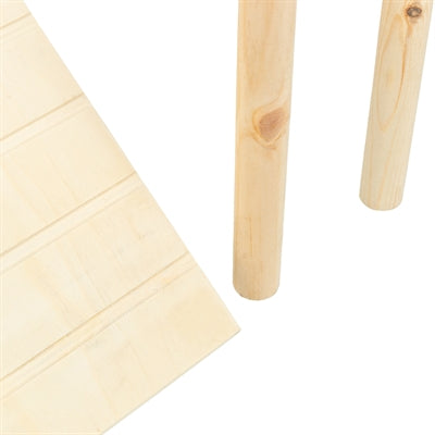 Trixie Platform Met Helling Voor Muizen / Hamsters Onbehandeld Hout knaagdierspeelgoed 47x30x25 cm